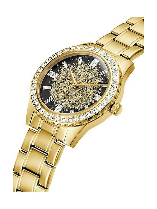 Guess Glitter Burst Crystals Дамски Часовник 38мм Кварцов Златен