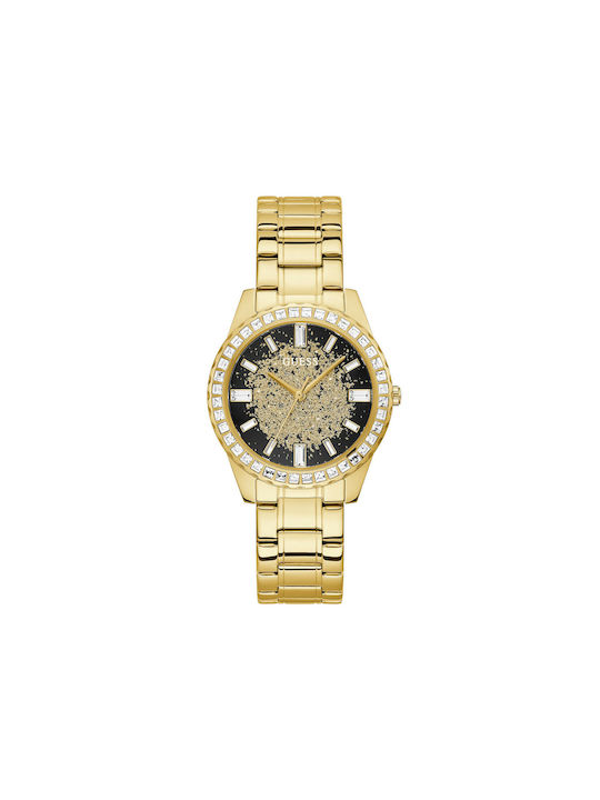 Guess Glitter Burst Crystals Дамски Часовник 38мм Кварцов Златен