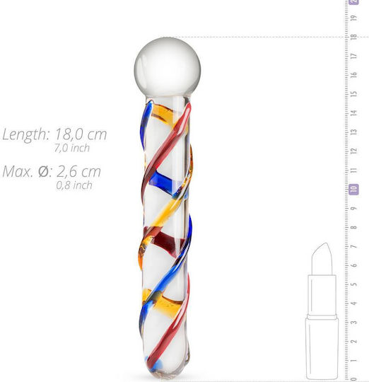 Gildo Glass Dildo No. 10 Γυάλινο Dildo Transparent 18cm