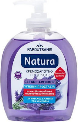 Papoutsanis Natura Clean Lavender Крем сапун 300мл