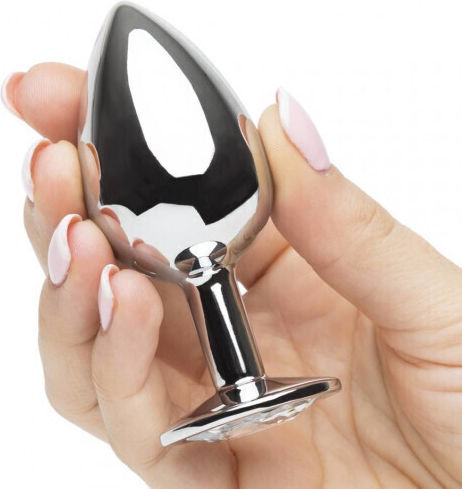 Naughty Toys Πρωκτική Σφήνα Large Ασημί 9cm