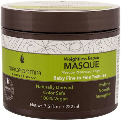 Macadamia Weightless Moisture Mask Маска за коса за Хидратация 222мл