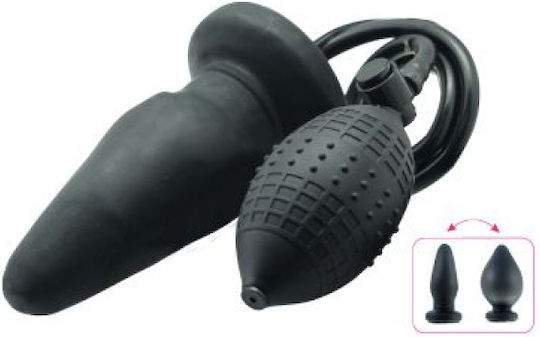 Toyz4lovers Timeless Inflatable Анална тапа Large Черна 14см