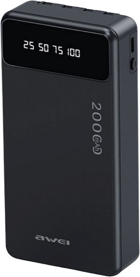P132K Power Bank 20000mAh Μαύρο