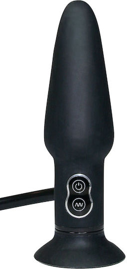 You2Toys Anal Plug with Vibration Black 10cm