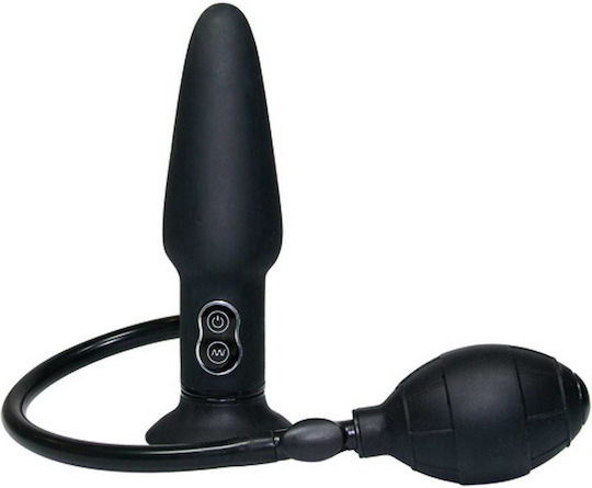 You2Toys Anal Plug with Vibration Black 10cm