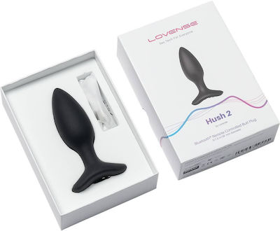 Lovense Hush 2 Anal Plug with Wireless Functionality and Vibration Small Black