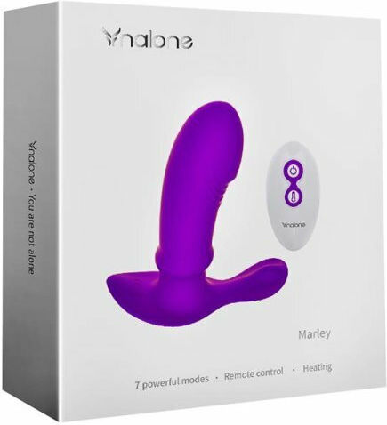 Nalone Marley Analvibrator mit kabelloser Funktion Klein Lila 15cm