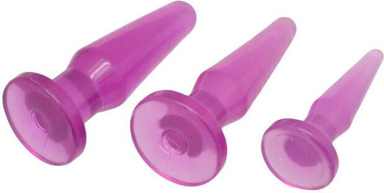 Toyz4lovers Timeless Anal Plugs Set Purple 3pcs