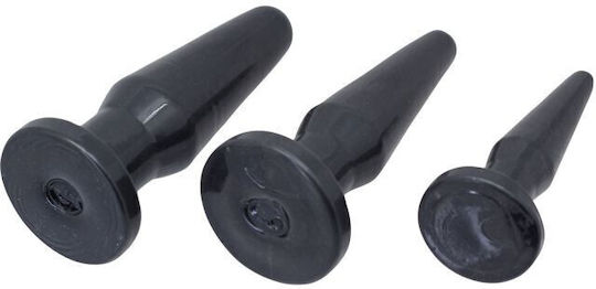 Toyz4lovers Timeless Set Πρωκτικές Σφήνες Σετ Μαύρες 3τμχ