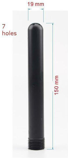 Chisa Novelties Black Mont Anal Cleaner Tube Πρωκτικό Ντους Μαύρο 15cm
