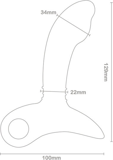 Nexus Sparta Prostate Stroker Πρωκτικός Δονητής Μαύρος 10cm