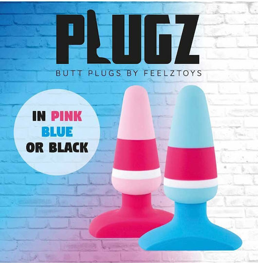 Feelztoys Colors Anal Plug No.2 White / Pink 9cm