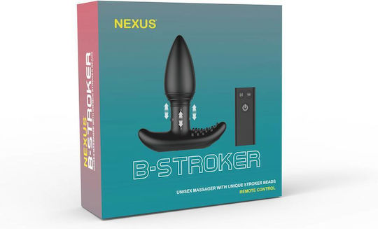 Nexus B-Stroker Vibrating Butt Plug Πρωκτική Σφήνα με Δυνατότητα Ασύρματης Λειτουργίας και Δόνηση Black
