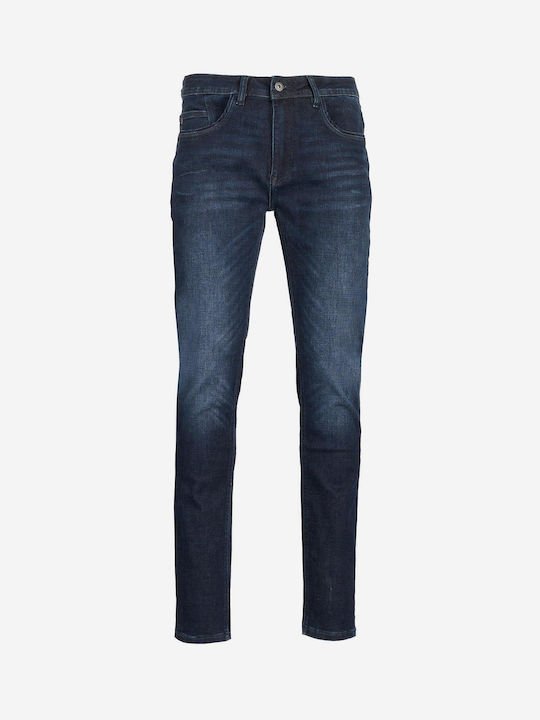 FBM006-07302 Men's Jeans Pants with Regular Fit Md Blue