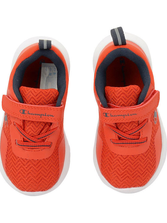 Evolve B Kids Sports Shoes Running with Hoop & Loop Closure Red