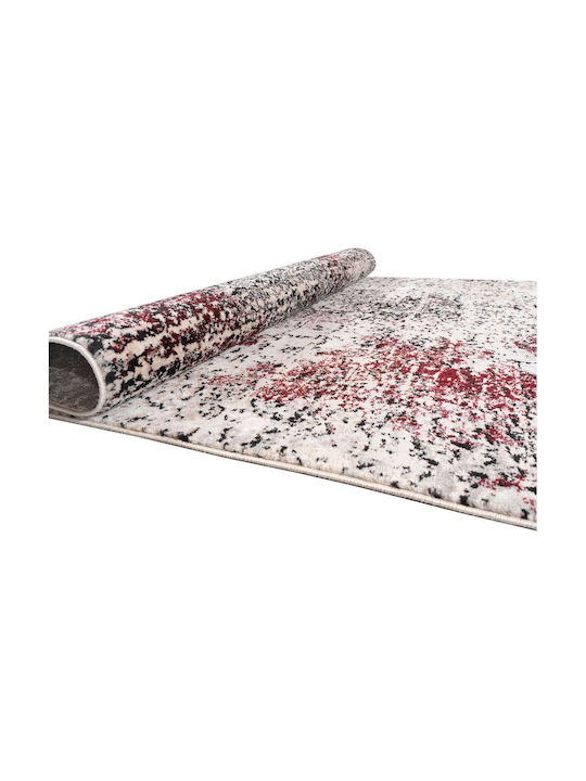 Polcarpet 4001 Set Modern Schlafzimmer-Teppichsets Synthetisch Black / Cream / Red 3Stück