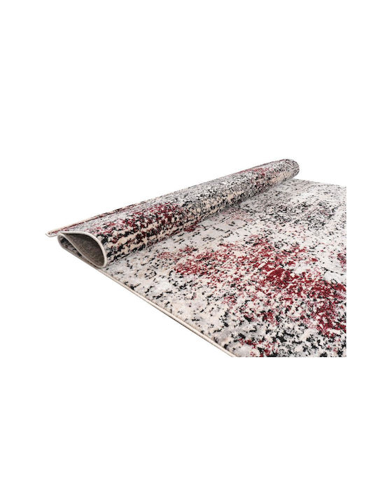 Polcarpet 4001 Set Modern Schlafzimmer-Teppichsets Synthetisch Black / Cream / Red 3Stück