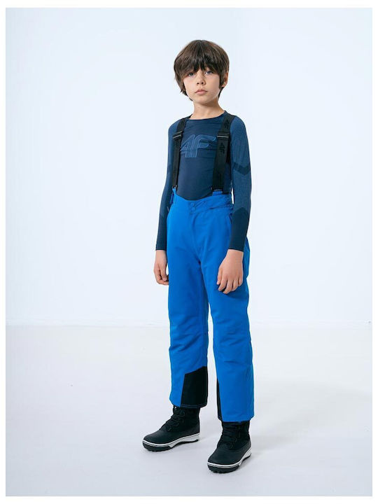 4F HJZ22-JSPMN001-33S Pantaloni de schi și snowboard pentru copii Ski & Snowboard Albastru