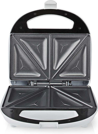 Nedis Sandwich Maker for for 2 Sandwiches Sandwiches 700W White