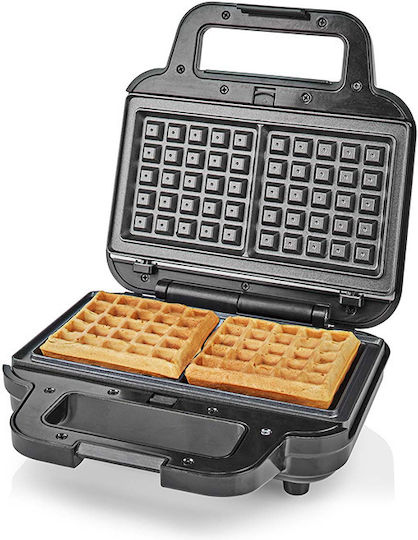 Nedis Sandwich Maker with Removable Plates for for 2 Sandwiches Sandwiches 700W Black