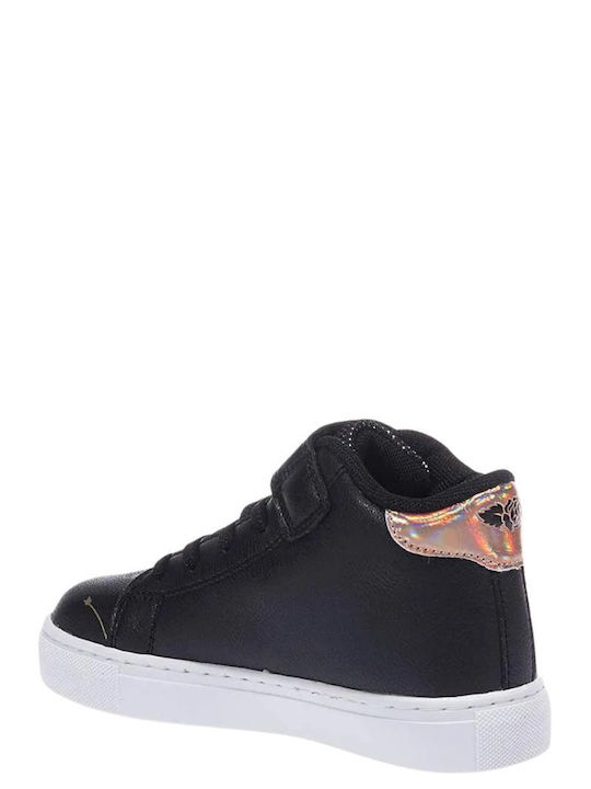 Παιδικά Sneakers High με Σκρατς Μαύρα