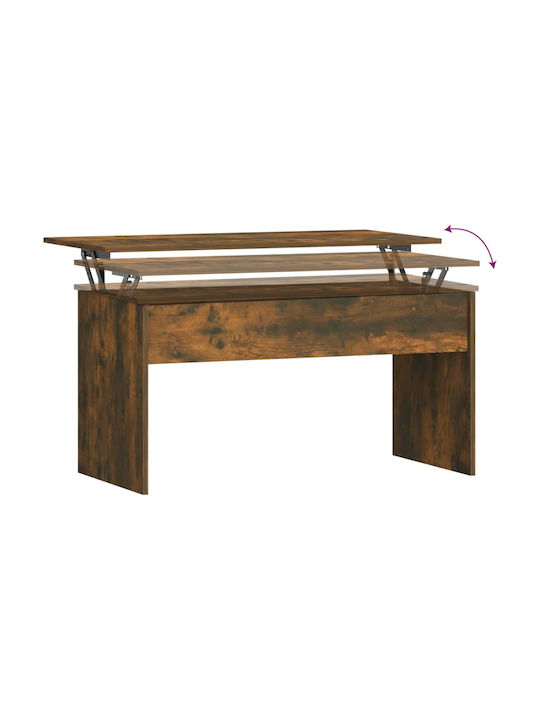vidaXL Kaffeetisch Mit Funktionalem Design Zentral Aus Holz Mit Hebemechanismus M102xB50.5xH52.5cm