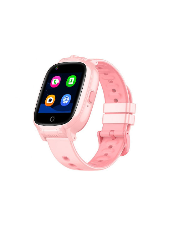 Garett Twin 4g Kinder Smartwatch mit Kautschuk/Plastik Armband Rosa