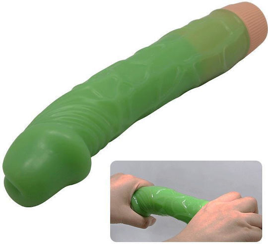 Baile Bill Realistic Vibrator 22.5cm Green