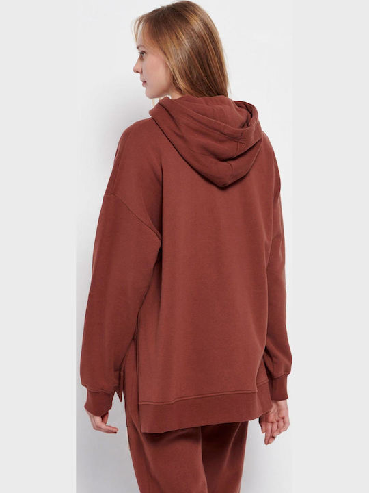Long Women's Sweatshirt Brown