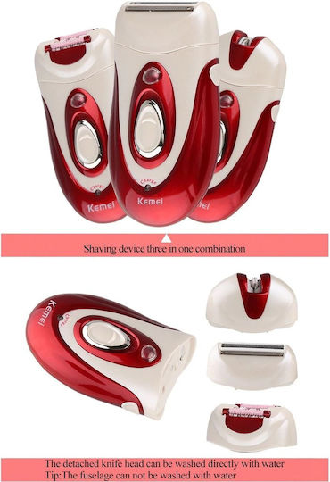 Kemei Αποτριχωτική Μηχανή Epilator για Σώμα & Μπικίνι KM-1888