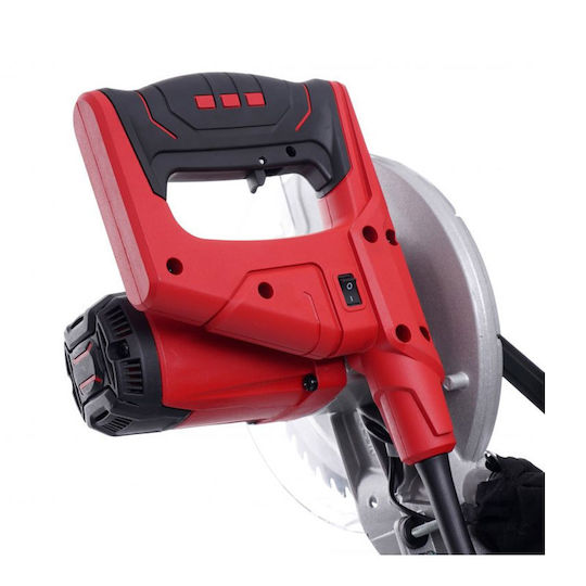 Kraft & Dele Φαλτσοπρίονο Ρεύματος με Ισχύ 2500W, Οδηγό Laser, Δίσκο Κοπής Διαμέτρου 210mm & Ταχύτητα Κοπής 4500rpm