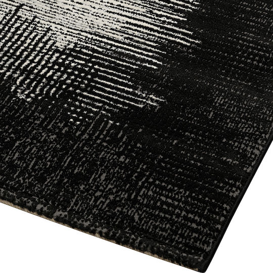 Beauty Home Σετ Μοντέρνα Χαλιά Κρεβατοκάμαρας Prestige Grey / Black 9321-ΣΕΤ 3τμχ