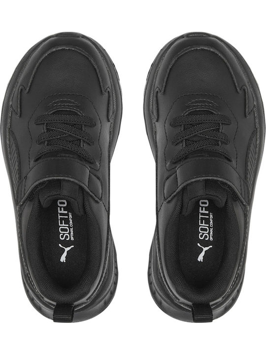 Evolve Waterproof Kids Sports Shoes Running with Hoop & Loop Closure Black