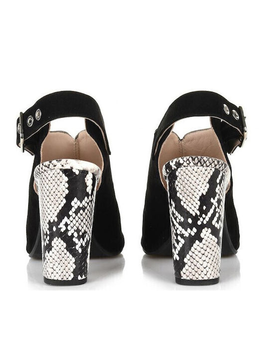 Suede Sandals Black