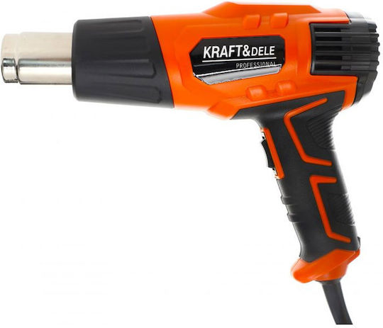 Kraft & Dele KD10391 Πιστόλι Θερμού Αέρα 2000W με Ρύθμιση Θερμοκρασίας εως και 550°C