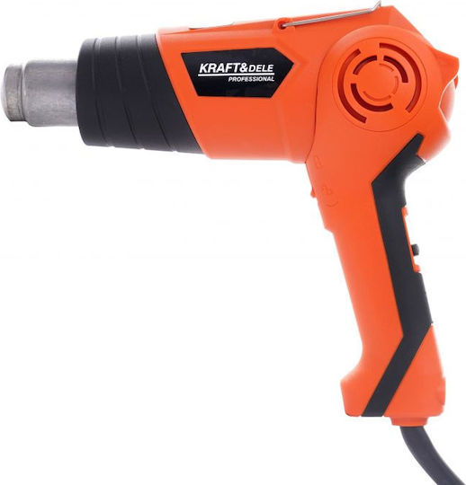 Kraft & Dele KD3029 Πιστόλι Θερμού Αέρα 2000W με Ρύθμιση Θερμοκρασίας εως και 600°C