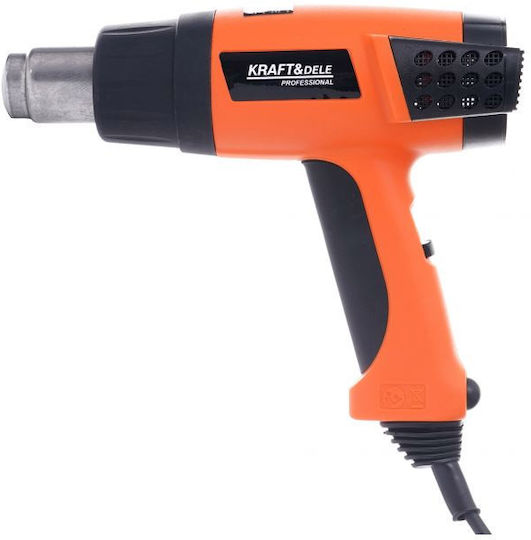 Kraft & Dele KD3027 Πιστόλι Θερμού Αέρα 2000W με Ρύθμιση Θερμοκρασίας εως και 580°C
