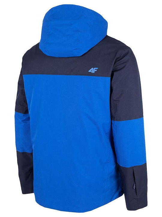 4F Men's Ski & Snowboard Jacket Blue H4Z22-KUMN005-31S