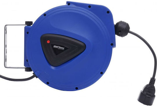 Kraft & Dele Tip închis 1 loc cu cablu de 20m Diametru 3 x 1.5mm² Albastru