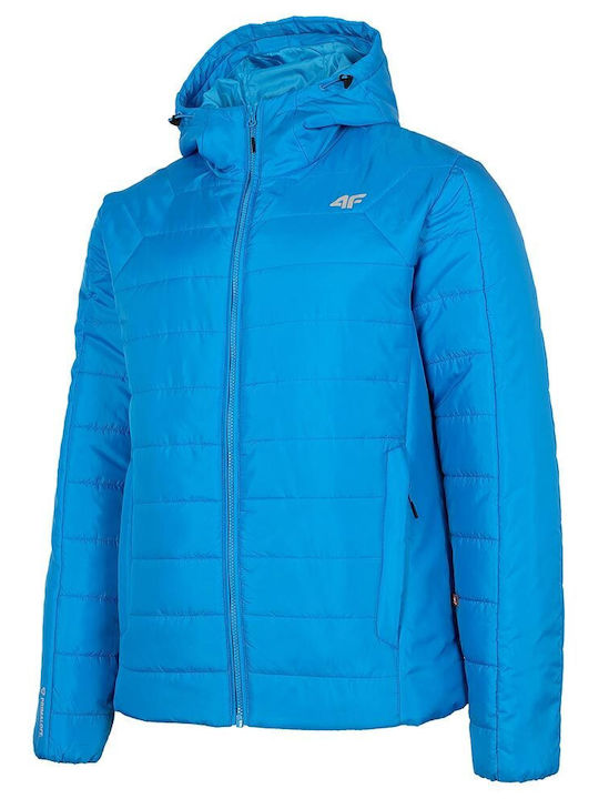 4F Herren Winter Jacke Puffer Blau