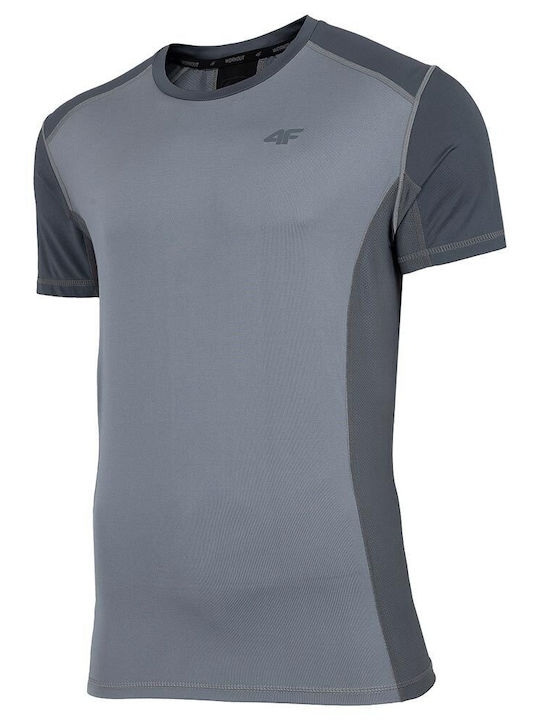 4F Men's Short Sleeve T-shirt Gray