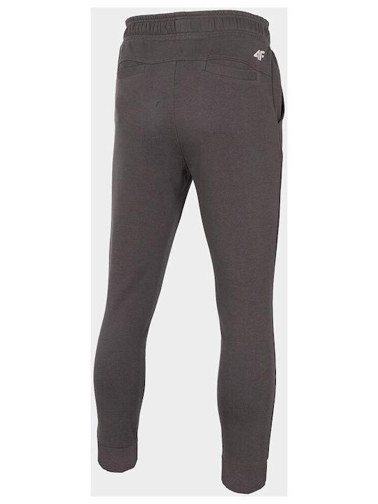 4F Men's Sweatpants with Rubber Brown