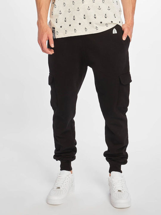 Just Rhyse Men's Sweatpants with Rubber Black