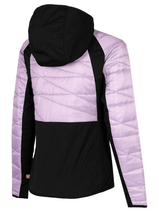 4F Women's Short Puffer Jacket for Winter Purple