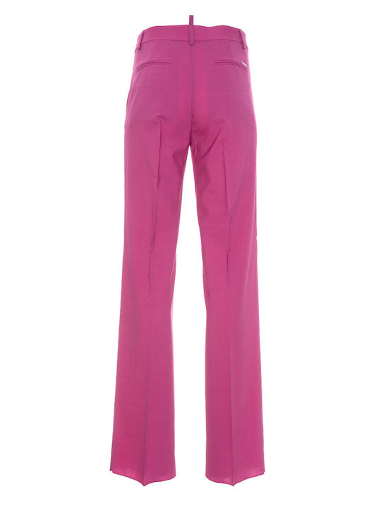 Dsquared2 Femei Pantaloni Chino Evazați Fuchsia