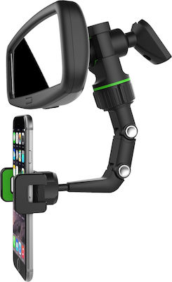 Hurtel Mobile Phone Holder Car with Adjustable Hooks Black/Green