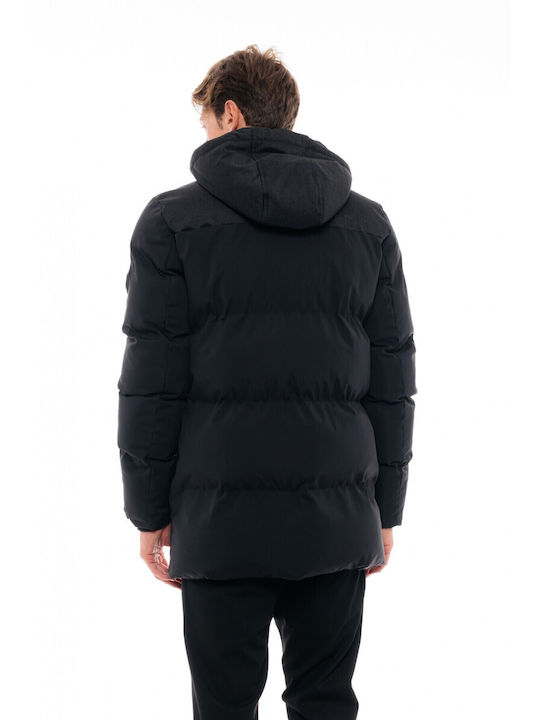 Splendid Men's Winter Puffer Jacket Black