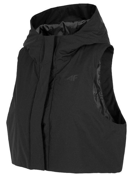 Women's Short Puffer Jacket for Winter Black