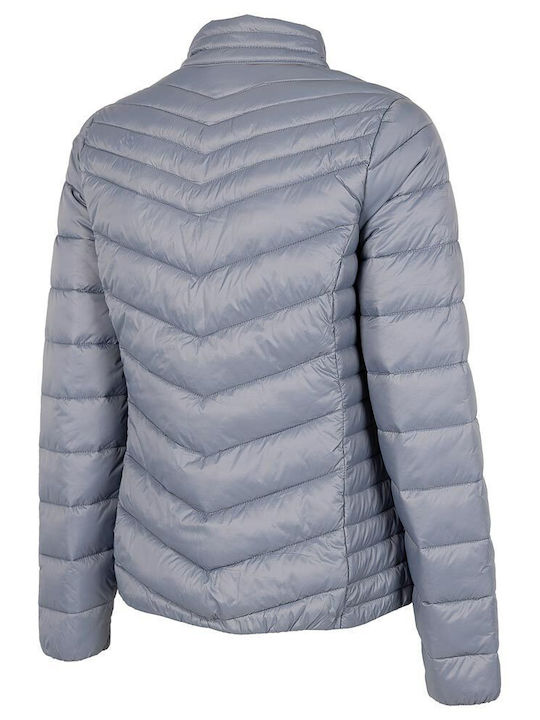 4F Kurz Damen Puffer Jacke für Winter Lila